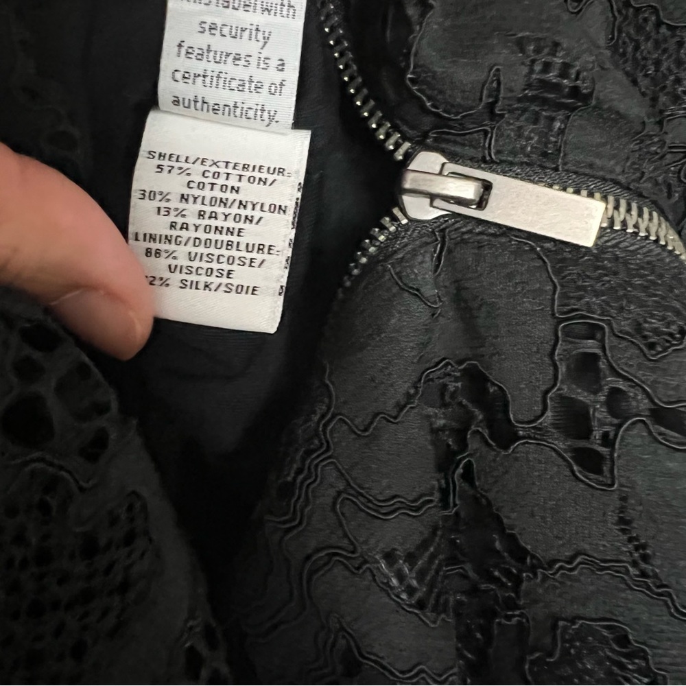 DVF Zarita Lace Little Black Dress LBD 2010s Y2K Fairy Goth Sz 0 - Picture 7 of 12